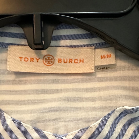 Tory Burch Stripe Tunic Shirt – Blue Dusk/White – Size M – NWOT - Picture 11 of 11